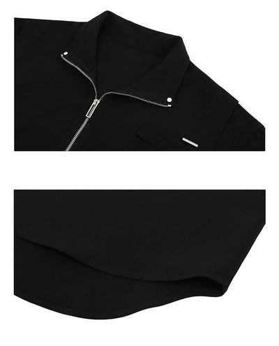 Half zip short sleeve T-shirt OR2959 - ORUN