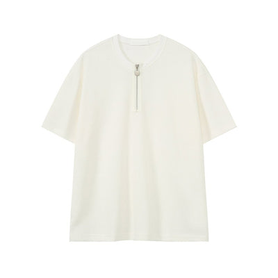 Heavy weight half zip T-shirt OR4337 - ORUN