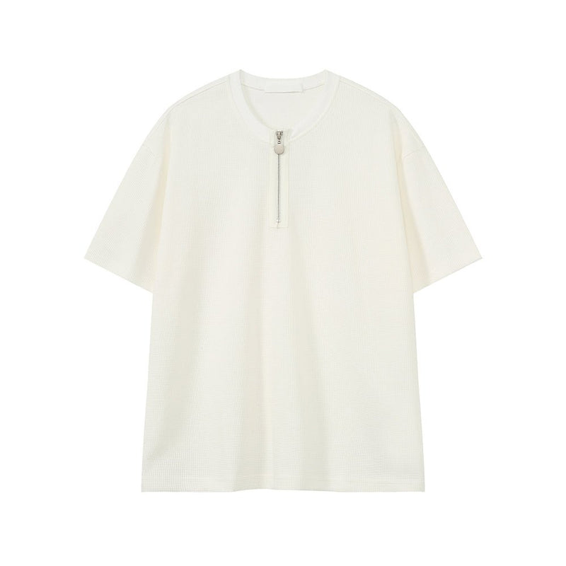 Heavy weight half zip T-shirt OR4337 - ORUN