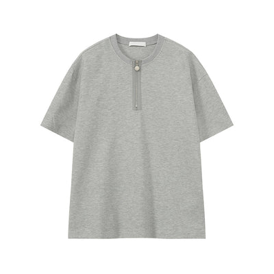 Heavy weight half zip T-shirt OR4337 - ORUN
