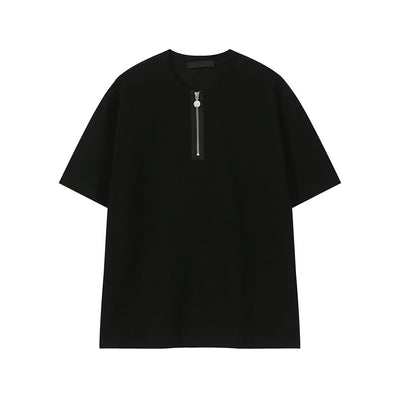 Heavy weight half zip T-shirt OR4337 - ORUN