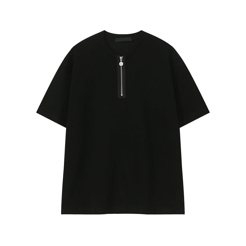 Heavy weight half zip T-shirt OR4337 - ORUN