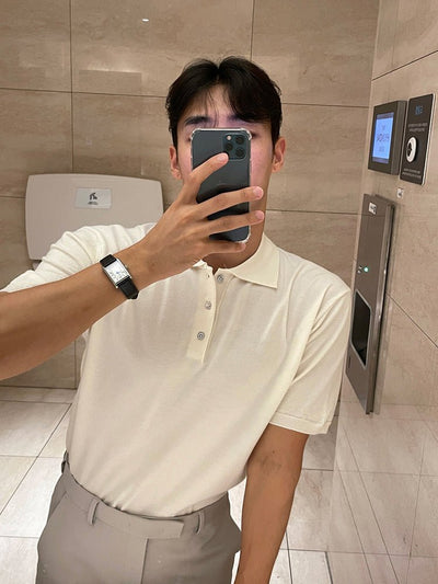 Henley collar polo shirt OR3143 - ORUN