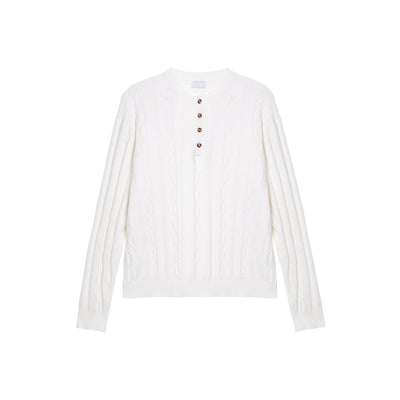 Henry collar slim fit sweater OR4657 - 韓国メンズファッション通販 - ORUN - 