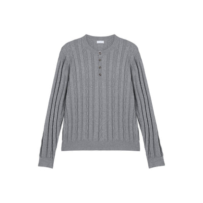 Henry collar slim fit sweater OR4657 - 韓国メンズファッション通販 - ORUN - 