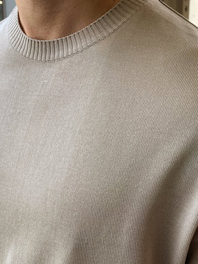 High gauge short sleeve knit T-shirt OR4409 - 韓国メンズファッション通販 - ORUN - 