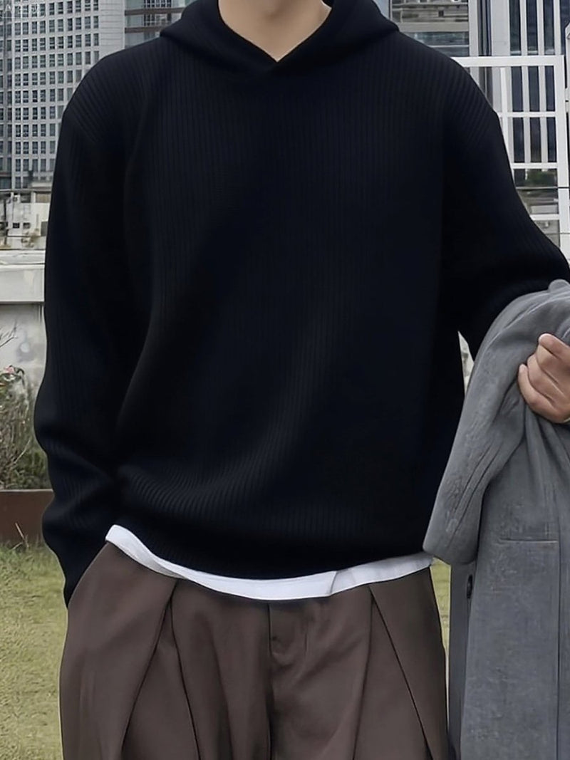 Hooded knit sweater OR4619 - 韓国メンズファッション通販 - ORUN - 