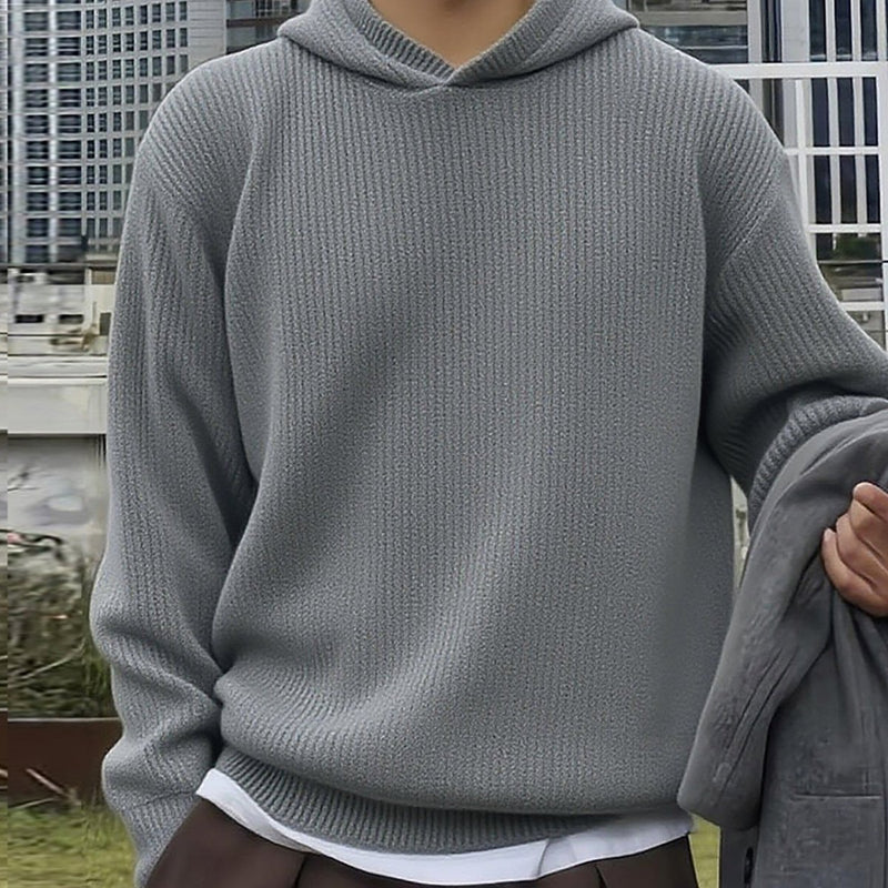 Hooded knit sweater OR4619 - 韓国メンズファッション通販 - ORUN - 