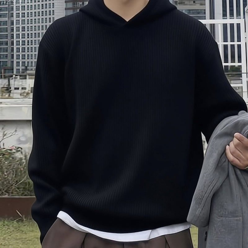 Hooded knit sweater OR4619 - 韓国メンズファッション通販 - ORUN - 