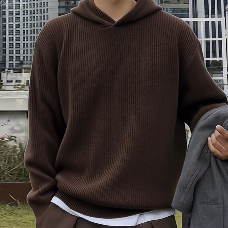 Hooded knit sweater OR4619 - 韓国メンズファッション通販 - ORUN - 