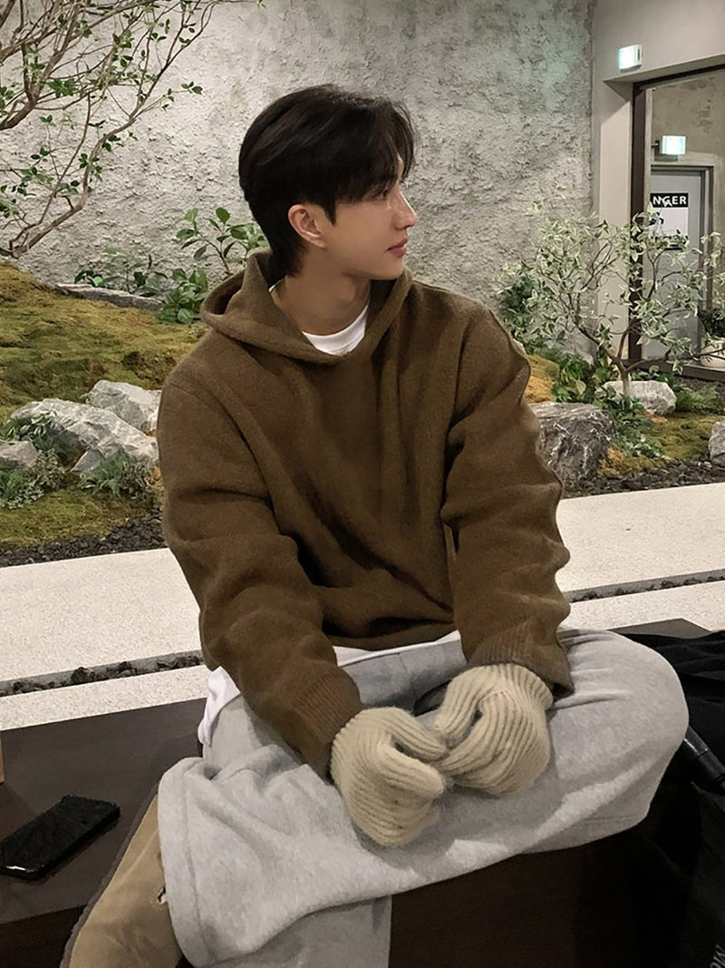 Hooded knit sweater OR4663 - 韓国メンズファッション通販 - ORUN - 
