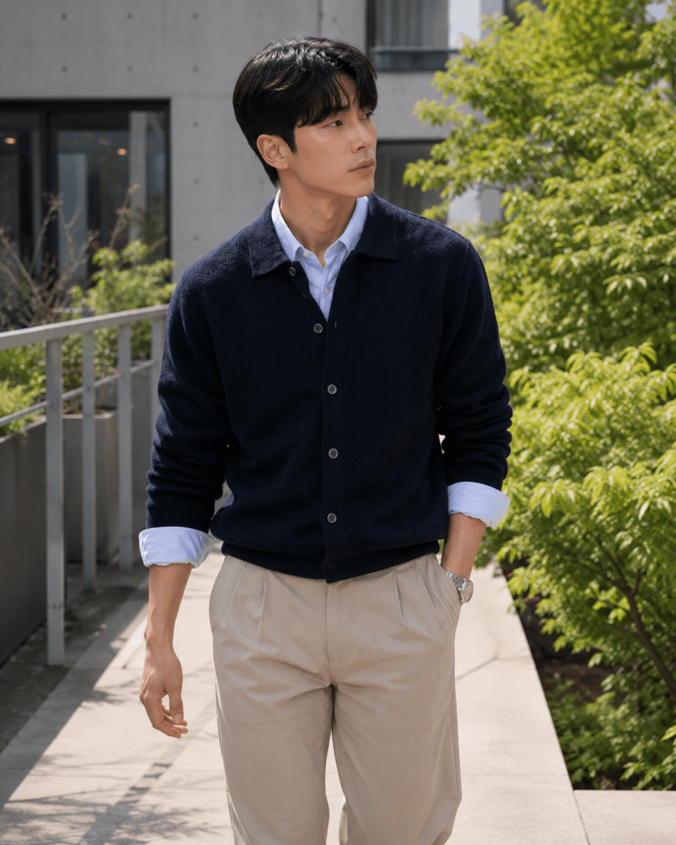 スマートカジュアル・ニットカーディガン – 韓国メンズファッション