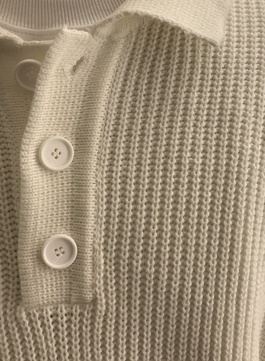 Knit polo sweater OR4030 – 韓国メンズファッション通販 - ORUN -