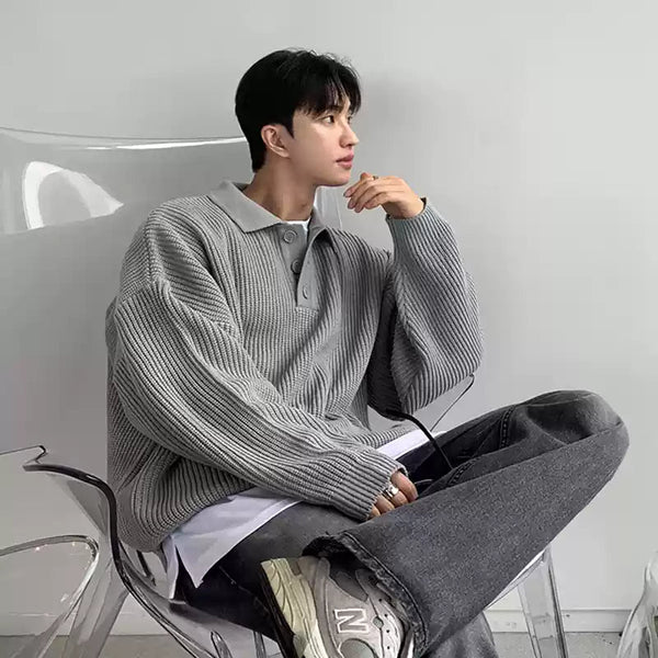 Knit polo sweater OR4030