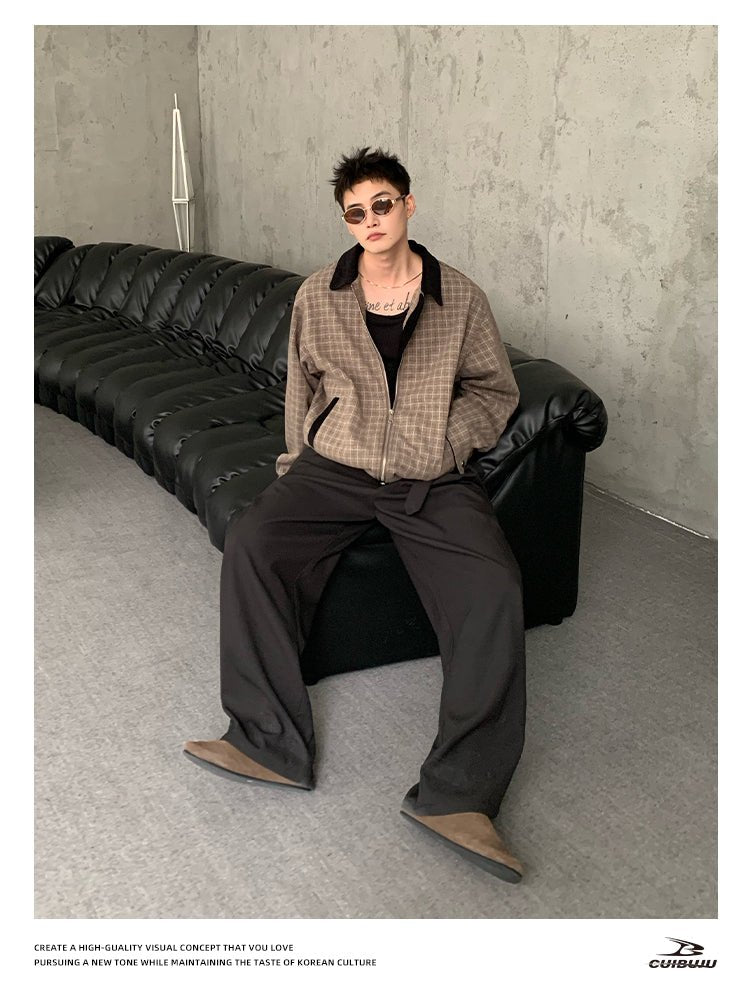 Lapel contrast color jacket OR4722 - 韓国メンズファッション通販 - ORUN - 