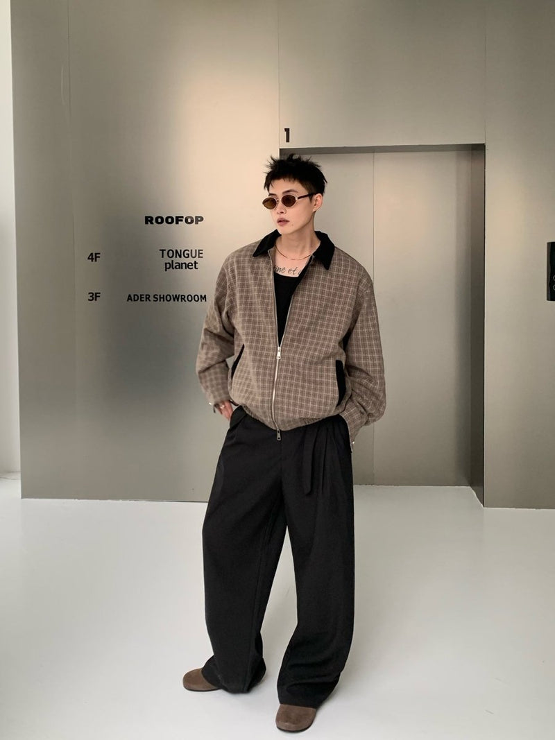 Lapel contrast color jacket OR4722 - 韓国メンズファッション通販 - ORUN - 