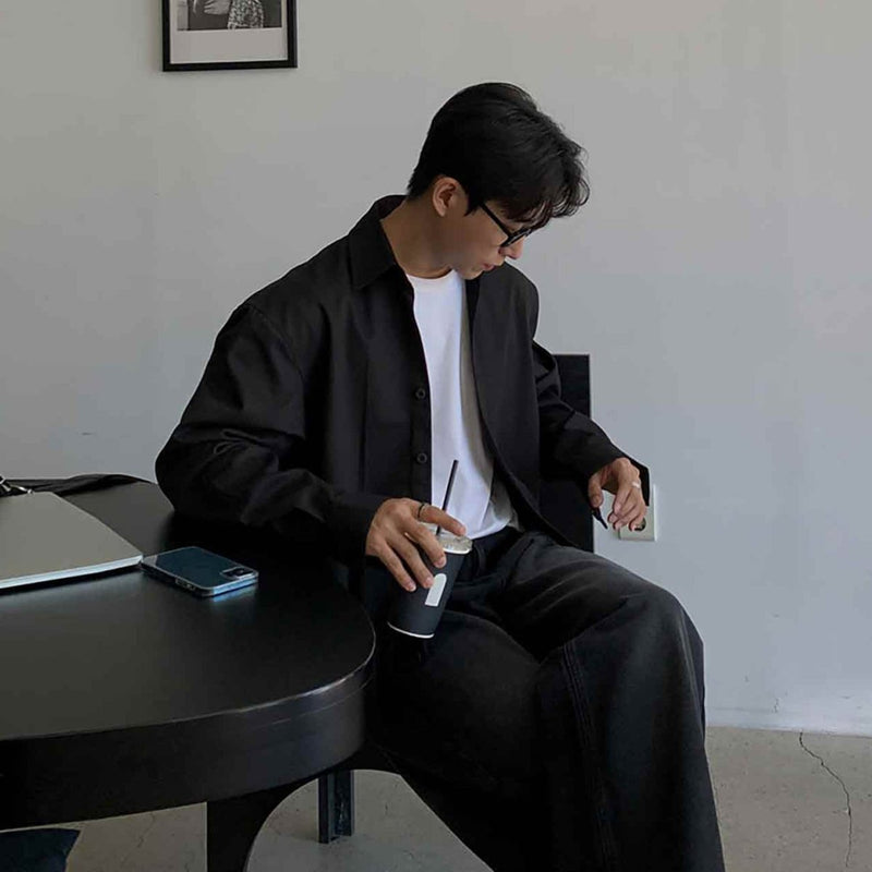 Lapel Short Jacket OR4621 - 韓国メンズファッション通販 - ORUN - 
