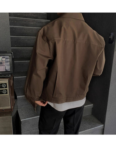 Lapel Short Jacket OR4621 - 韓国メンズファッション通販 - ORUN - 