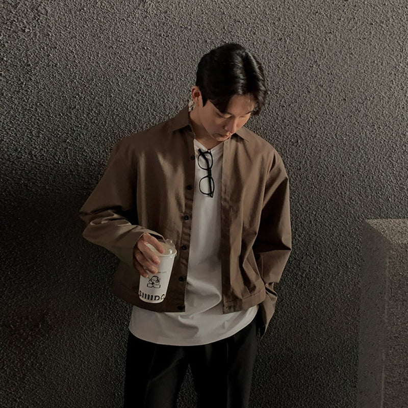 Lapel Short Jacket OR4621 - 韓国メンズファッション通販 - ORUN - 