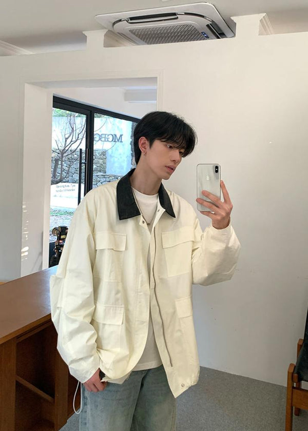 Lapel zipper jacket OR3659