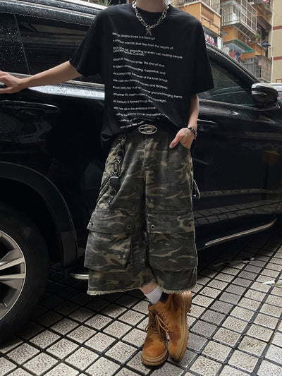 Letter print short sleeve T - shirt OR3279 - ORUN