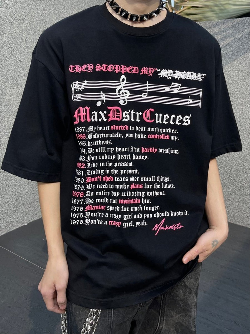 Letter print T-shirt OR2797 - ORUN