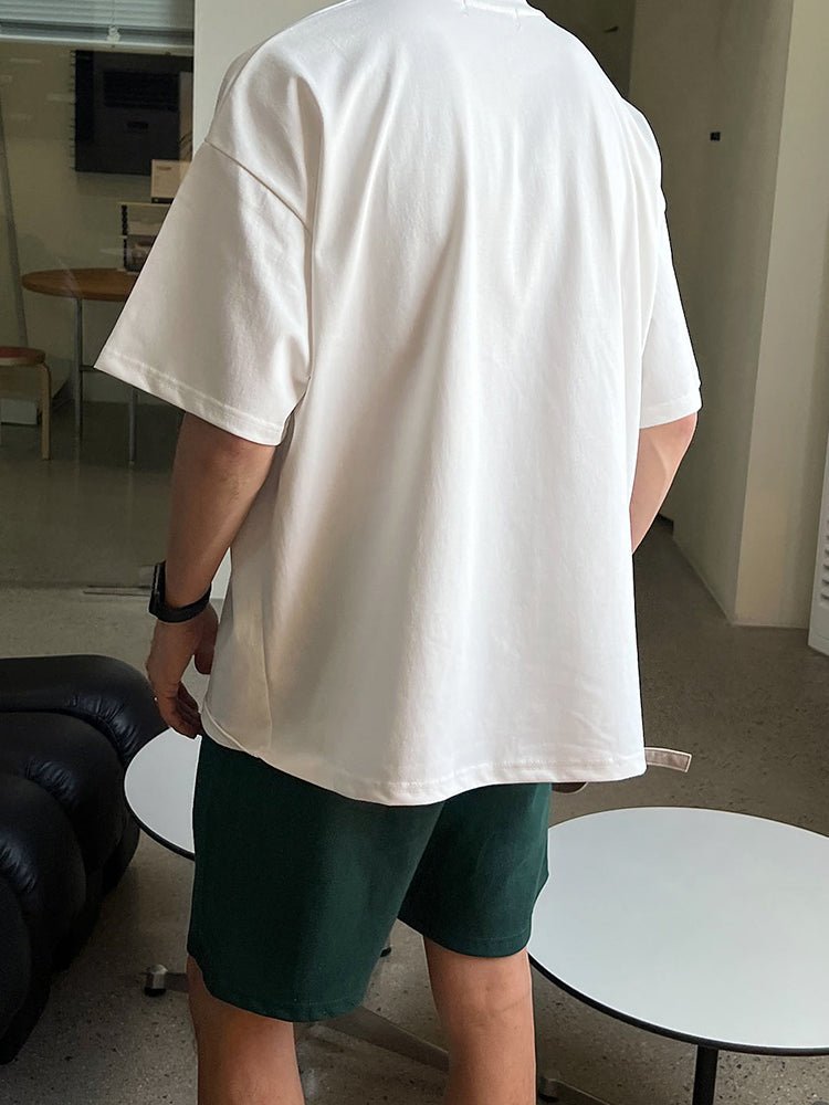Letter print T - shirt OR3272 - ORUN