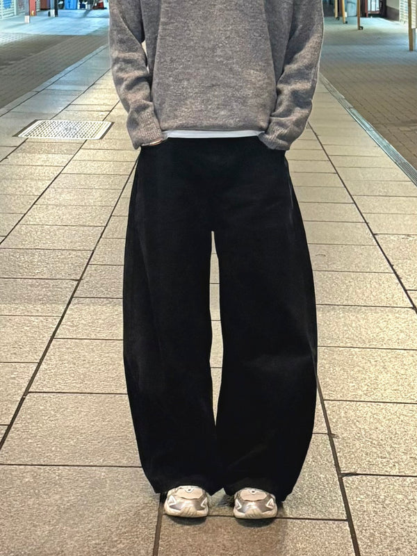 カーブシルエットワイドストレートパンツ KT-004