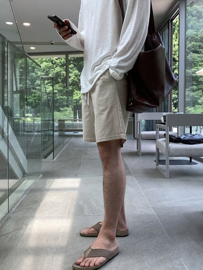 Linen shorts OR3291 - ORUN