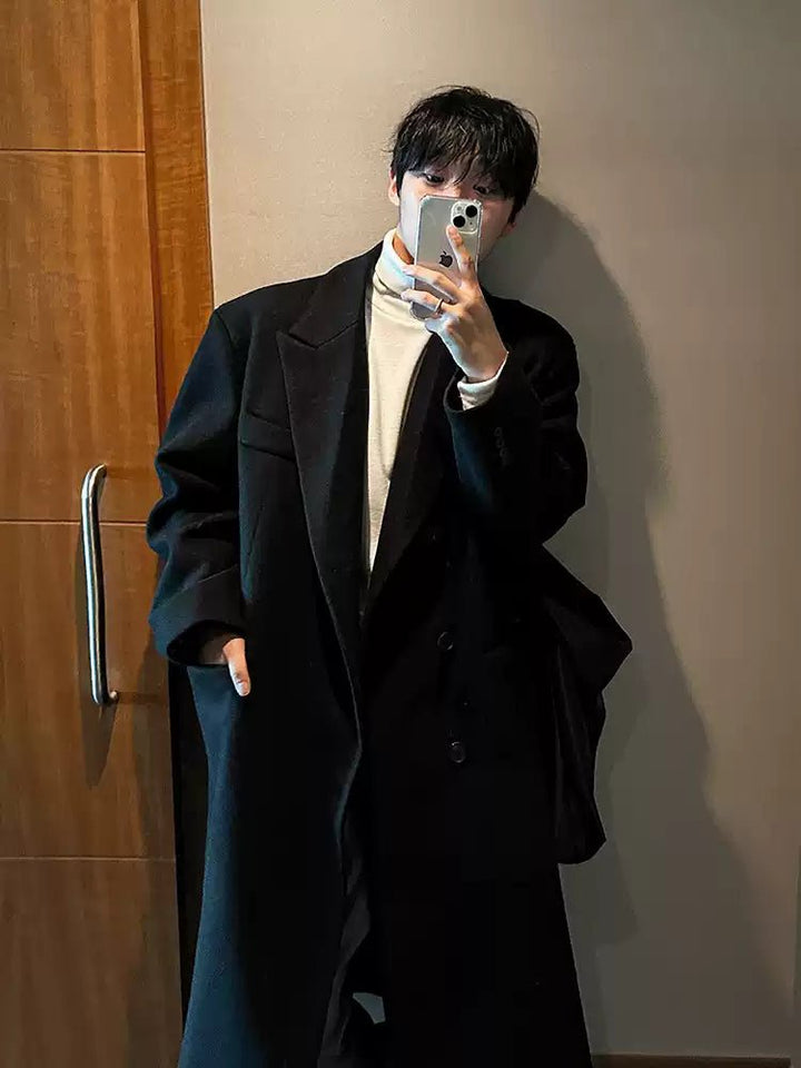 Long Chester coat OR3993 – 韓国メンズファッション通販 - ORUN -