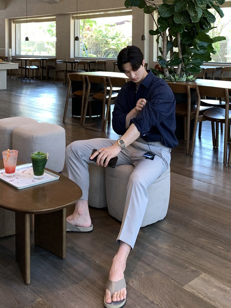 Long sleeve linen shirt OR3247 - ORUN