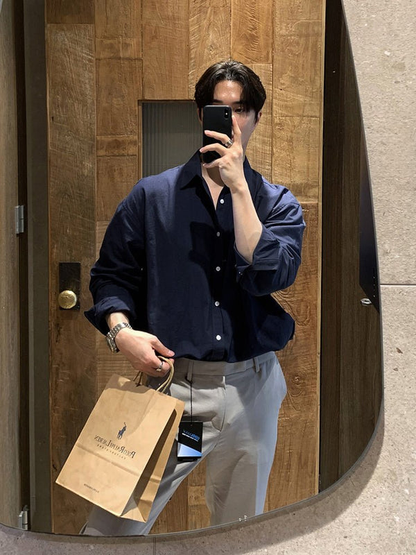 Long sleeve linen shirt OR3247