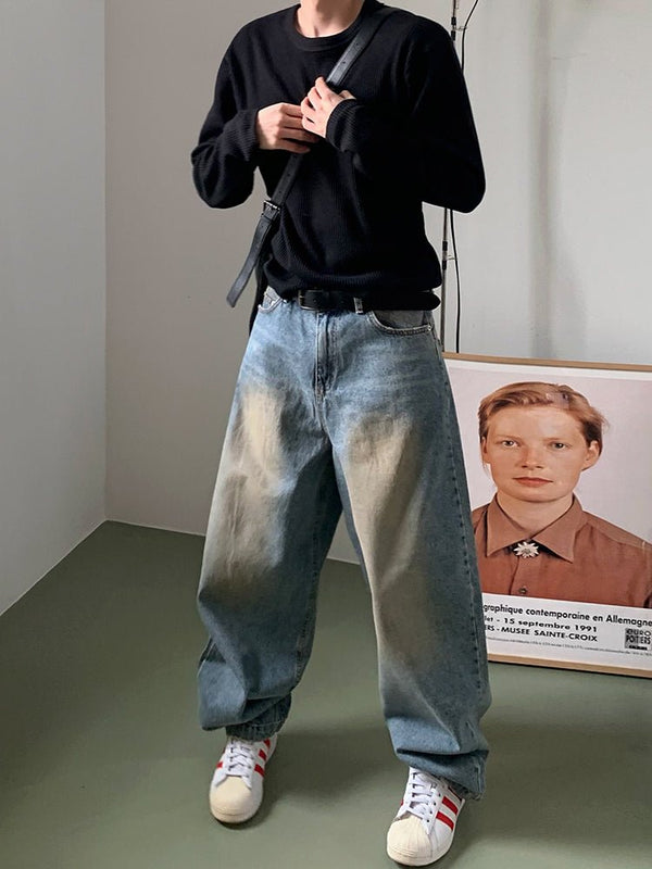 Loose casual denim pants OR3417
