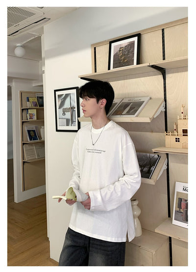 Loose long sleeve T-shirt OR4289 - ORUN