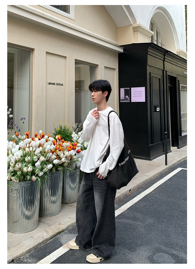 Loose long sleeve T-shirt OR4289 - ORUN