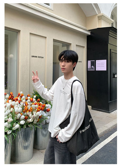 Loose long sleeve T-shirt OR4289 - ORUN