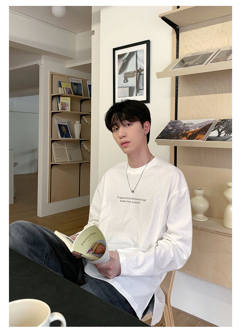 Loose long sleeve T-shirt OR4289 - ORUN