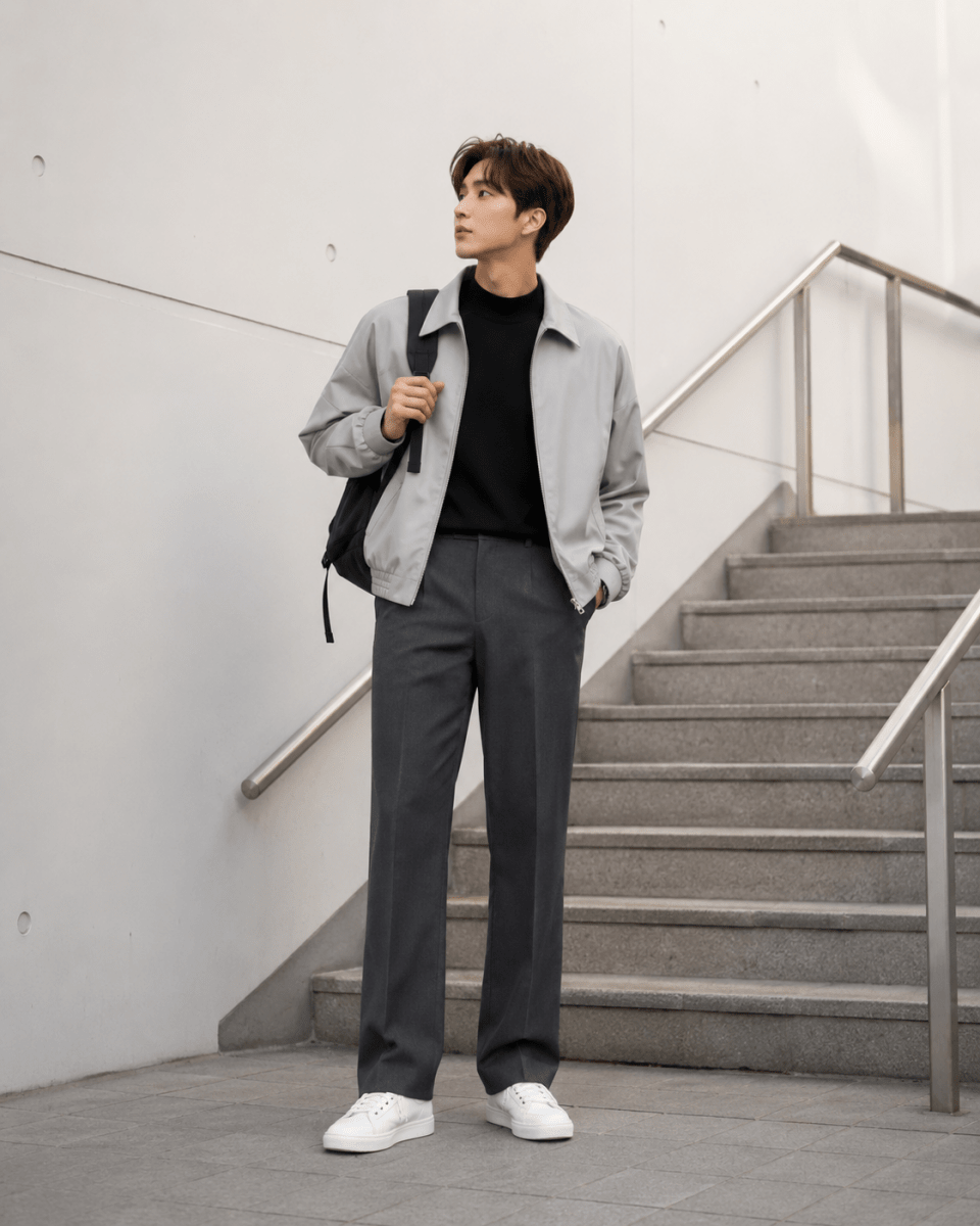 Mock neck knit or1697 – 韓国メンズファッション通販 - ORUN -