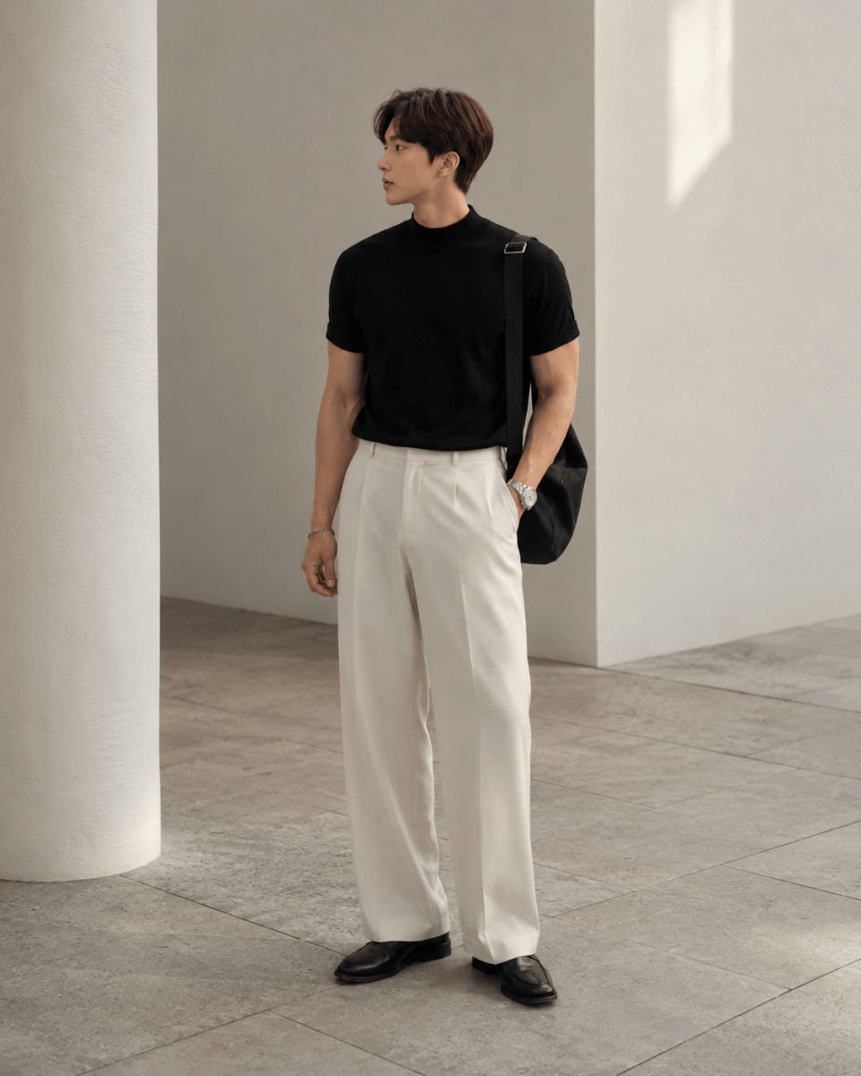 Mock neck knit or1697 – 韓国メンズファッション通販 - ORUN -