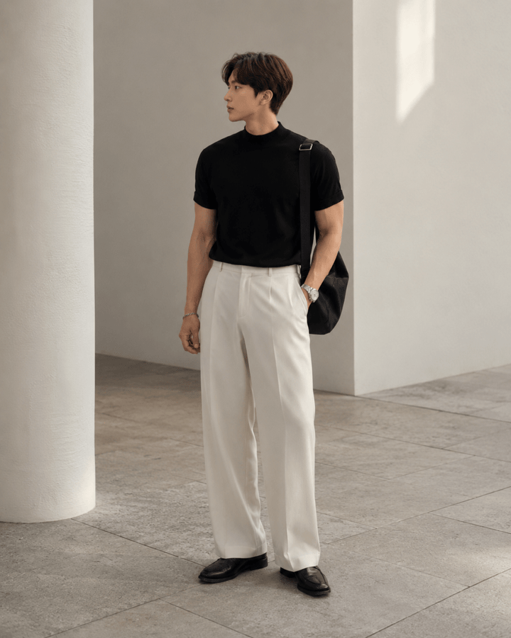 Mock neck knit or1697 – 韓国メンズファッション通販 - ORUN -