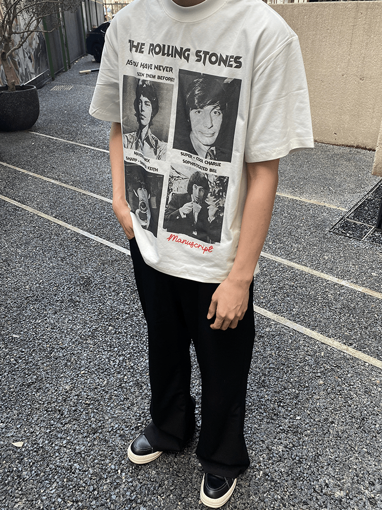 Movie - style print T-shirt OR4416 - 韓国メンズファッション通販 - ORUN - 