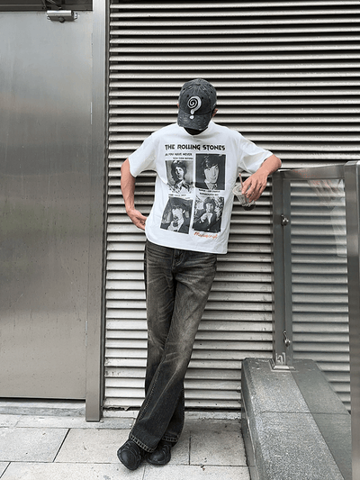Movie - style print T-shirt OR4416 - 韓国メンズファッション通販 - ORUN - 