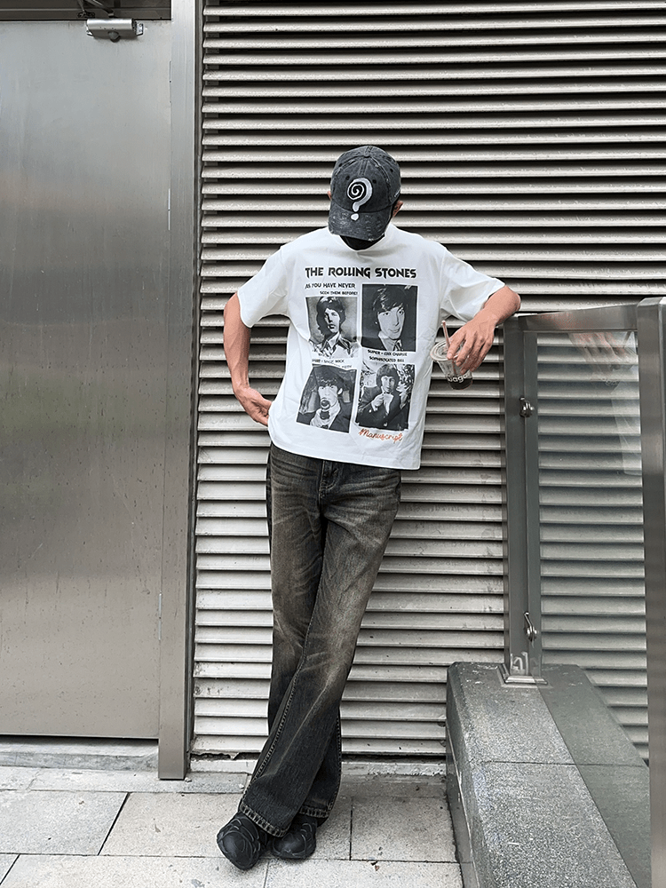Movie - style print T-shirt OR4416 - 韓国メンズファッション通販 - ORUN - 