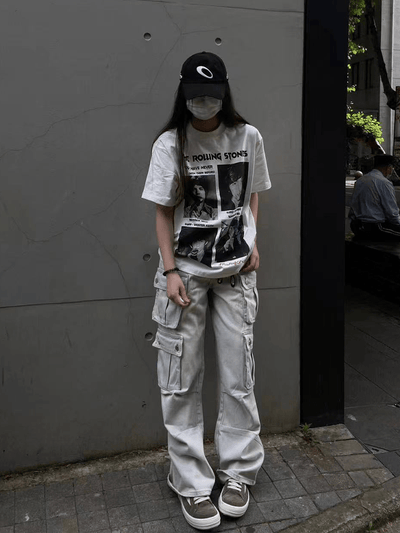Movie - style print T-shirt OR4416 - 韓国メンズファッション通販 - ORUN - 