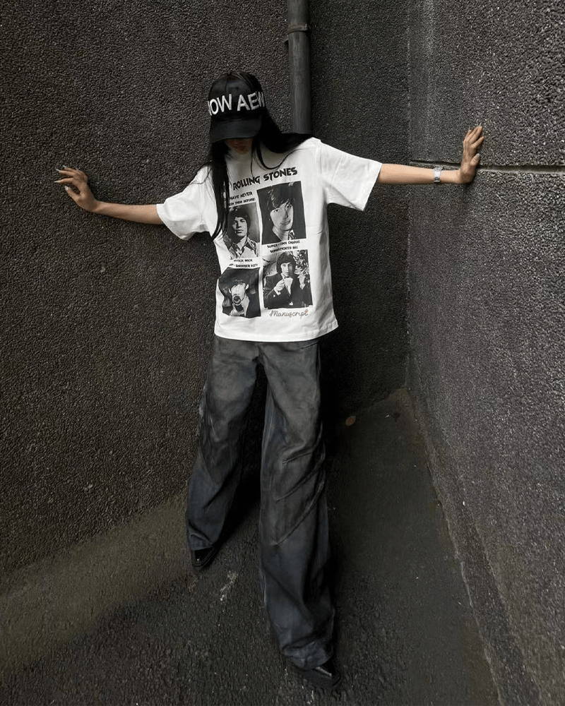 Movie - style print T-shirt OR4416 - 韓国メンズファッション通販 - ORUN - 