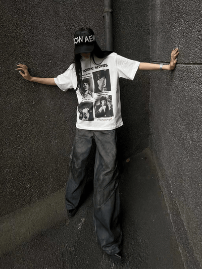 Movie - style print T-shirt OR4416 - 韓国メンズファッション通販 - ORUN - 