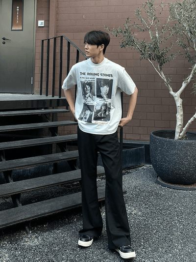 Movie - style print T-shirt OR4416 - 韓国メンズファッション通販 - ORUN - 