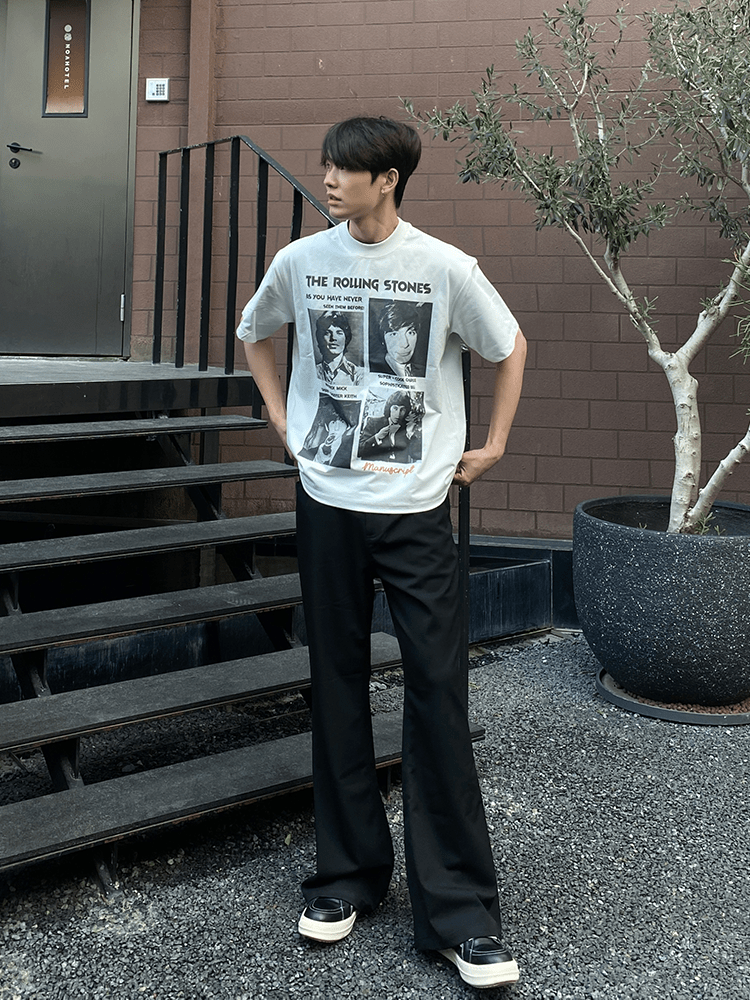 Movie - style print T-shirt OR4416 - 韓国メンズファッション通販 - ORUN - 