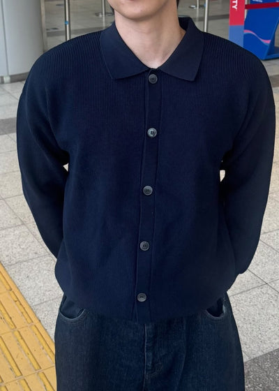 クラシック長袖ニットシャツ NS - 004 - 韓国メンズファッション通販 - ORUN - 