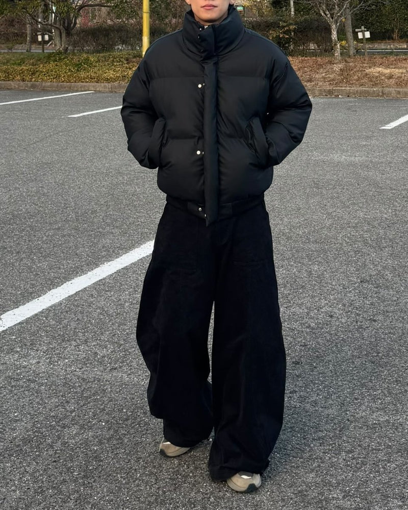 スタンドカラー短丈ヘビーウォームダウン NS - 021 - 韓国メンズファッション通販 - ORUN - 